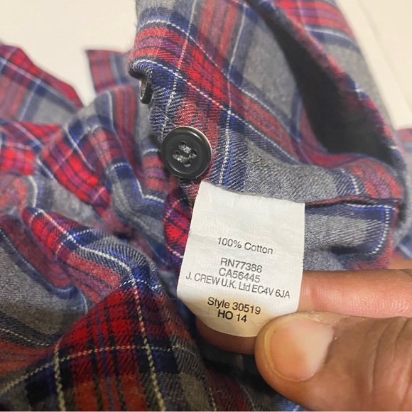 5. ⭐️ J. Crew plaid button down shirt size small - Picture 4 of 6